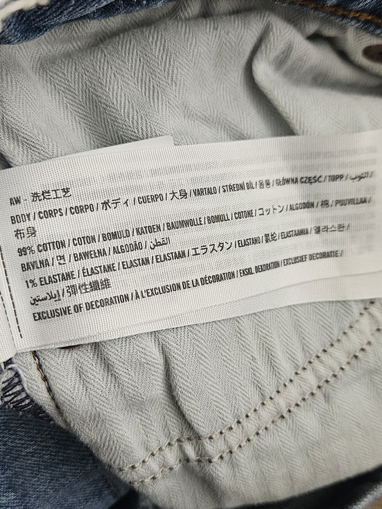 Abercrombie & Fitch MOM shorts Mid Rise Women's Light Blue Distressed Denim - Picture 10 of 13